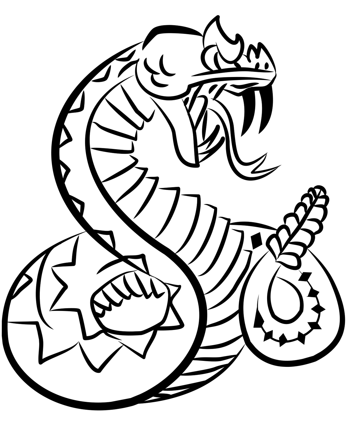 1168x1470 Serpent Clipart Snake Drawing