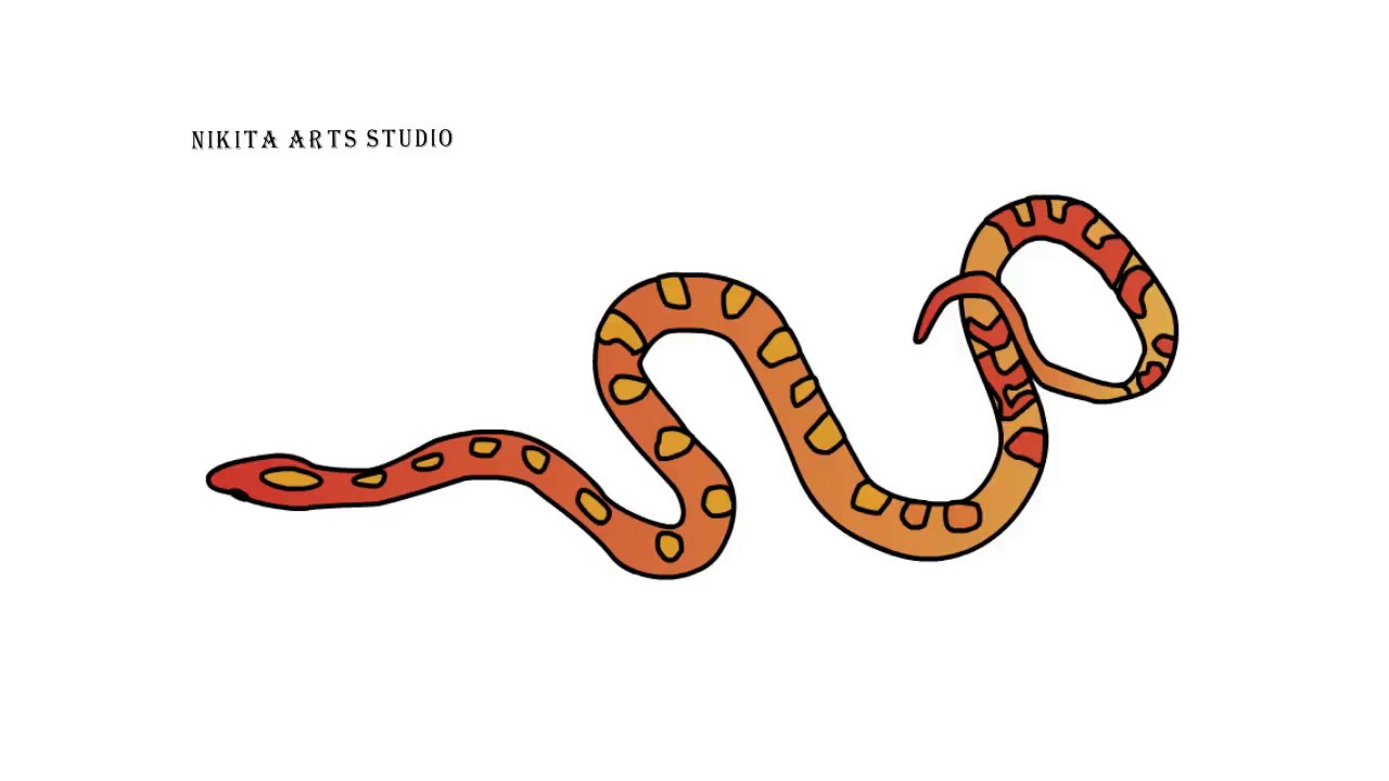 1280x720 Snake Drawing Tutorial Part
