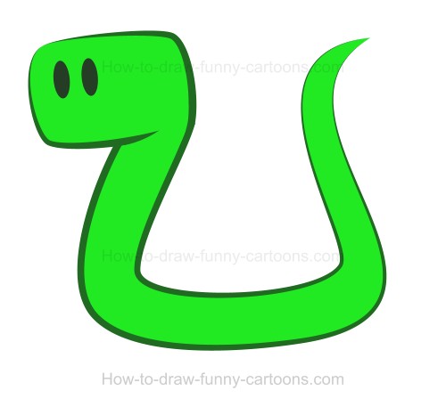 500x457 Drawing A Snake