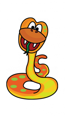215x382 How To Draw A Snake, Easy Step