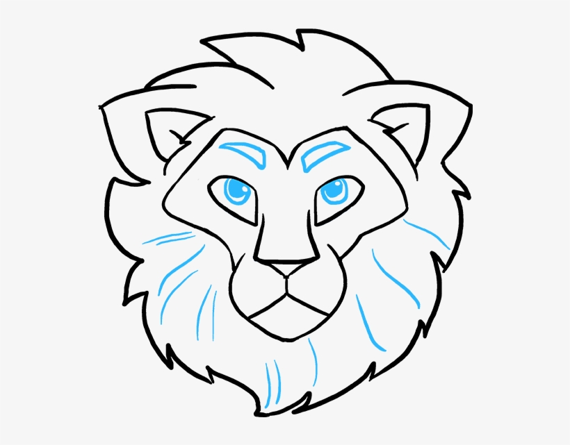 820x641 How To Draw Lion Head
