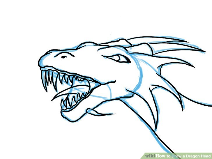 728x546 How To Draw A Dragon Head