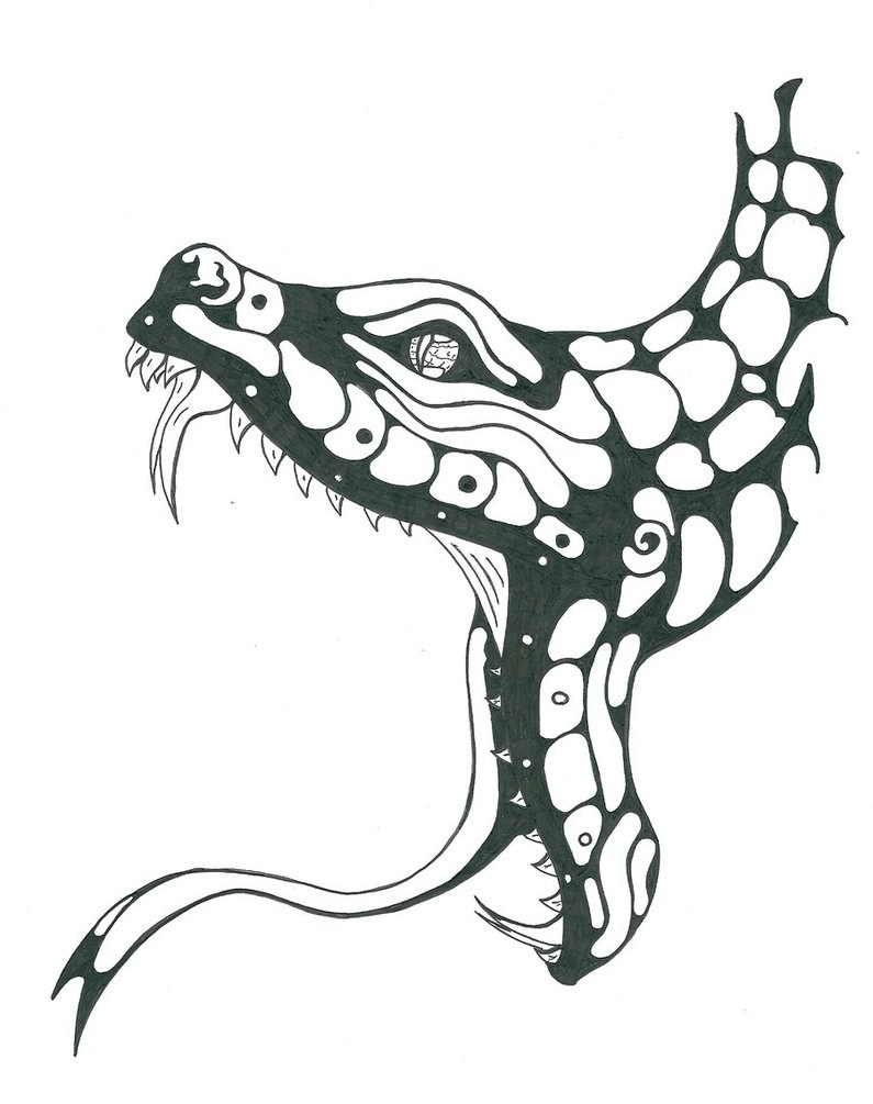 Snake Head Drawing Side View | Free download on ClipArtMag