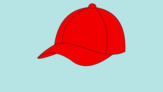 550x309 How To Draw A Baseball Cap Steps