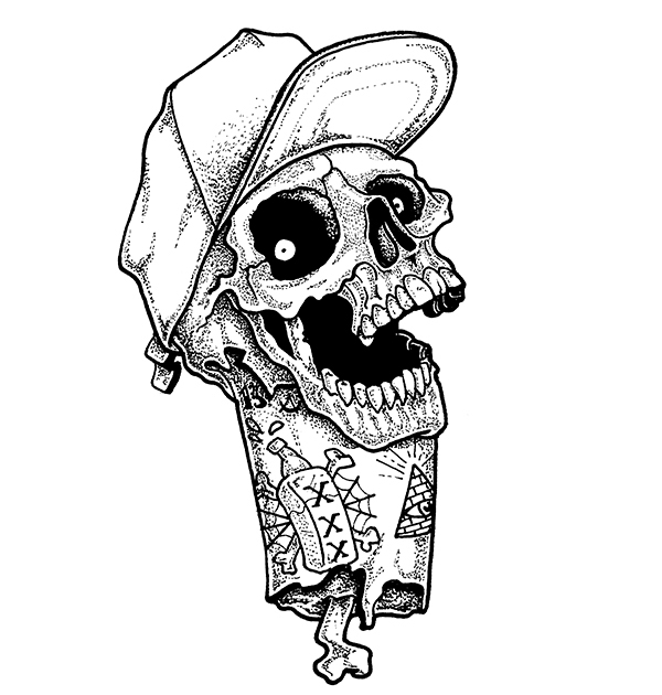 600x630 skulls with a snapback on behance