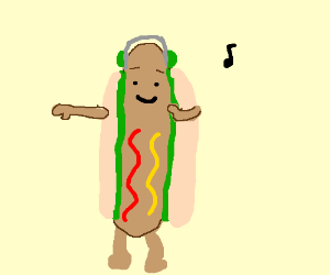300x250 Hot Dog Snapchat Filter