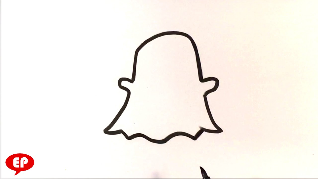 1280x720 How To Draw Snapchat Ghost