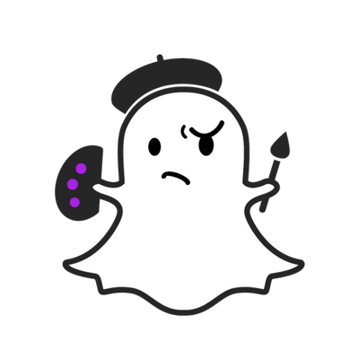 400x400 Latest Snapchat Ghost Outline Transparent Png Stickpng This