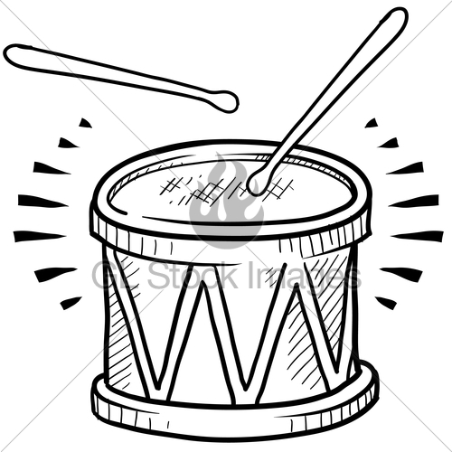 500x500 Snare Drum Sketch Gl Stock Images