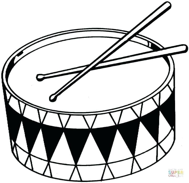 720x697 Snare Drum Coloring