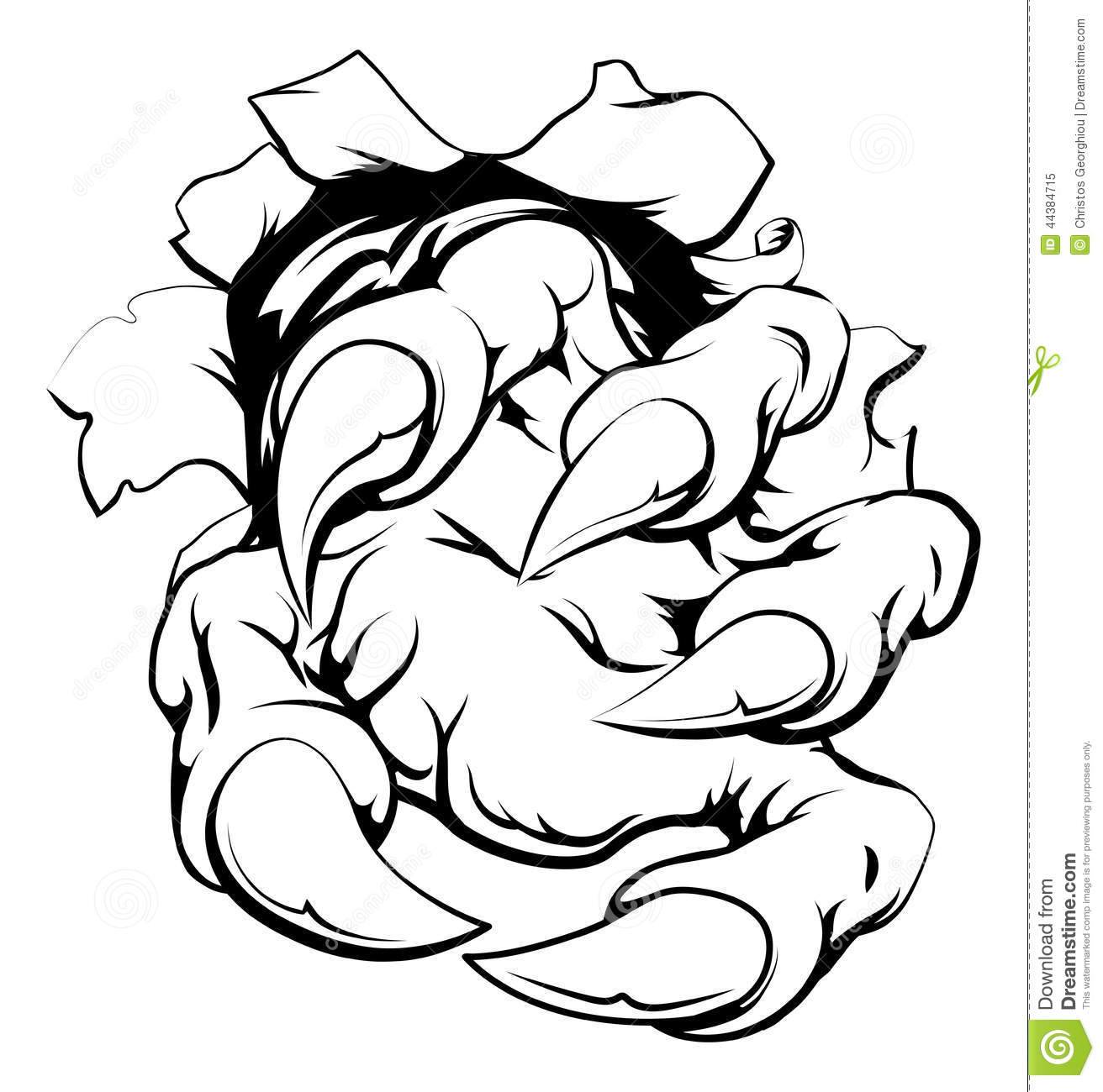 1312x1300 snarling wolf stencil clipart