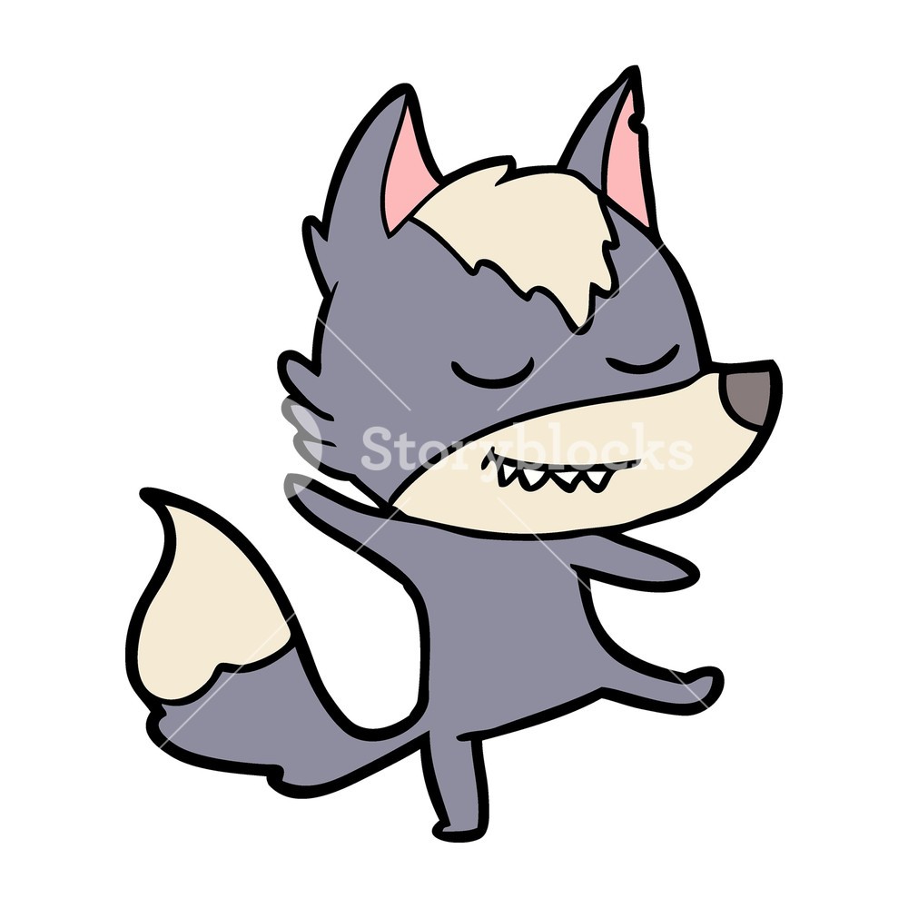 1000x1000 draw angry growling snarling cartoon wolf thumb at cartoon wolf