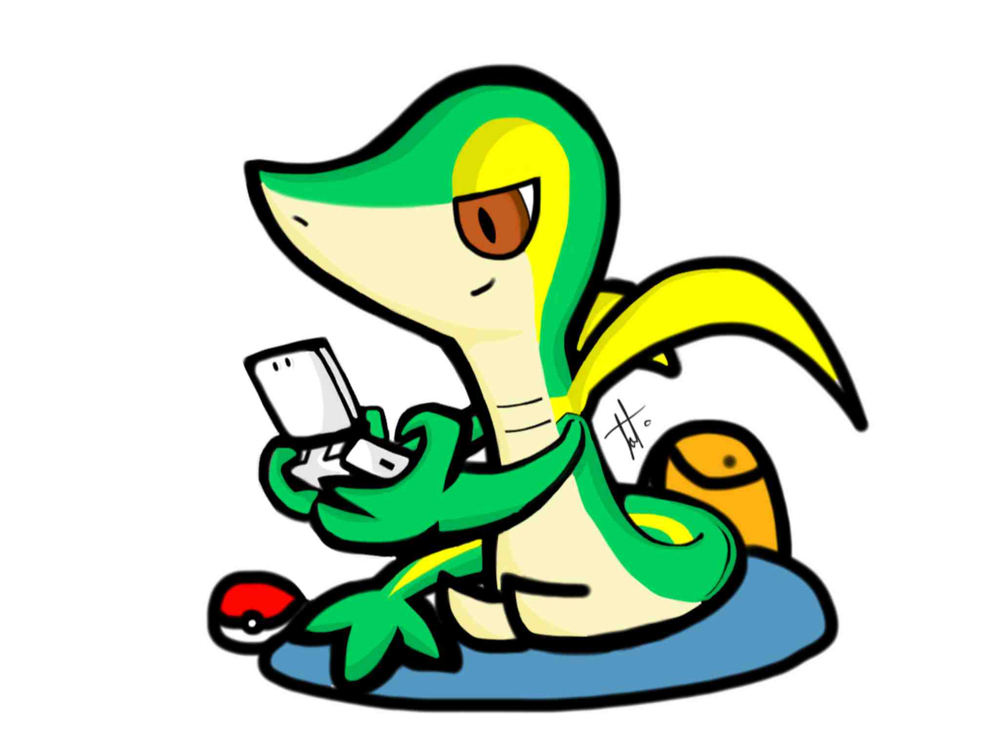 2048x1536 I Decided To Draw Yet Another Snivy, I Hope You Like It! Pokemon