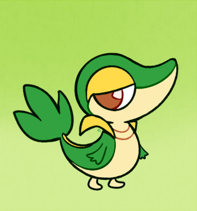 400x428 Snivy Drawing Tumblr