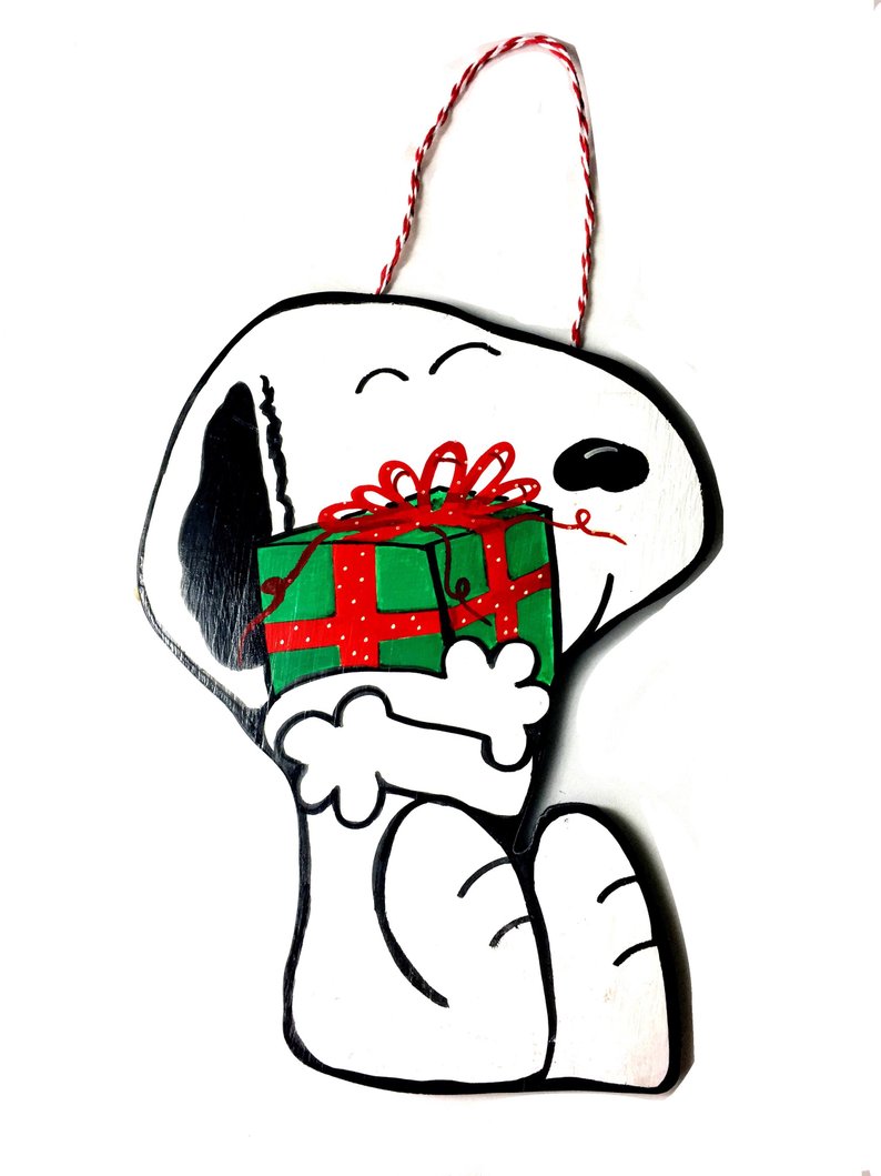 794x1059 Holiday Snoopy Christmas Door Hanger Wreath Alternative Etsy