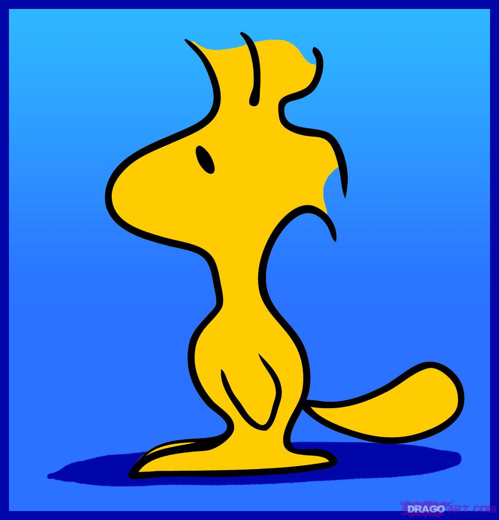 1000x1042 How To Draw Woodstock, Step