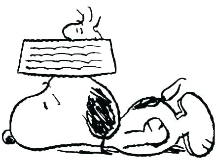 440x330 Snoopy Coloring Sheets