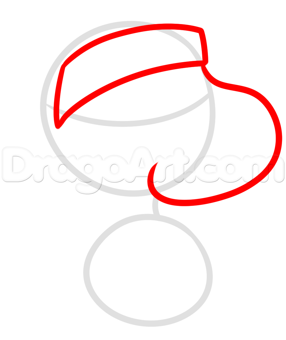 938x1116 Draw Christmas Snoopy, Step