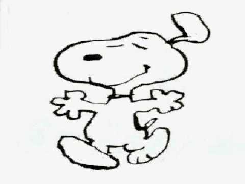 480x360 How To Draw Snoopy Dancing