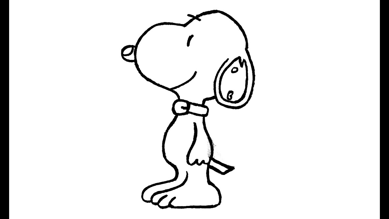 1280x720 How To Draw Snoopy