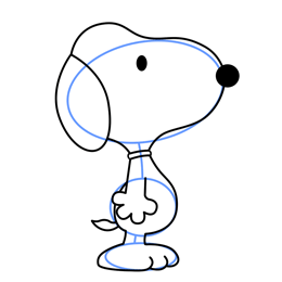 260x260 How To Draw Snoopy From Peanuts