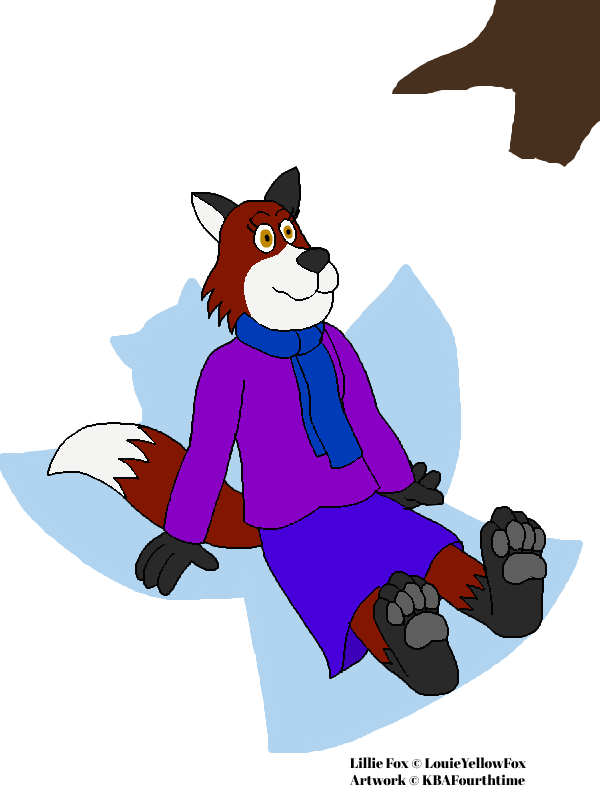 600x800 Lillie Fox Making Snow Angel