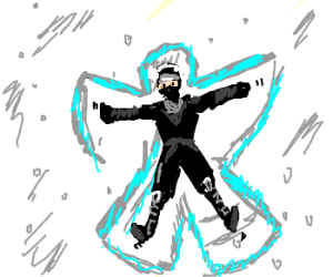300x250 Ninja Loves Making Snow Angels