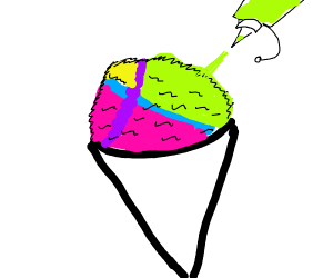 300x250 Rainbow Snowcone