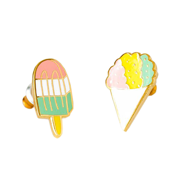 400x401 Snow Cone And Popsicle Earrings