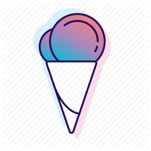 512x512 Ice Cream, Icecreamiconset, Lpoole, Neon, Snow Cone Icon