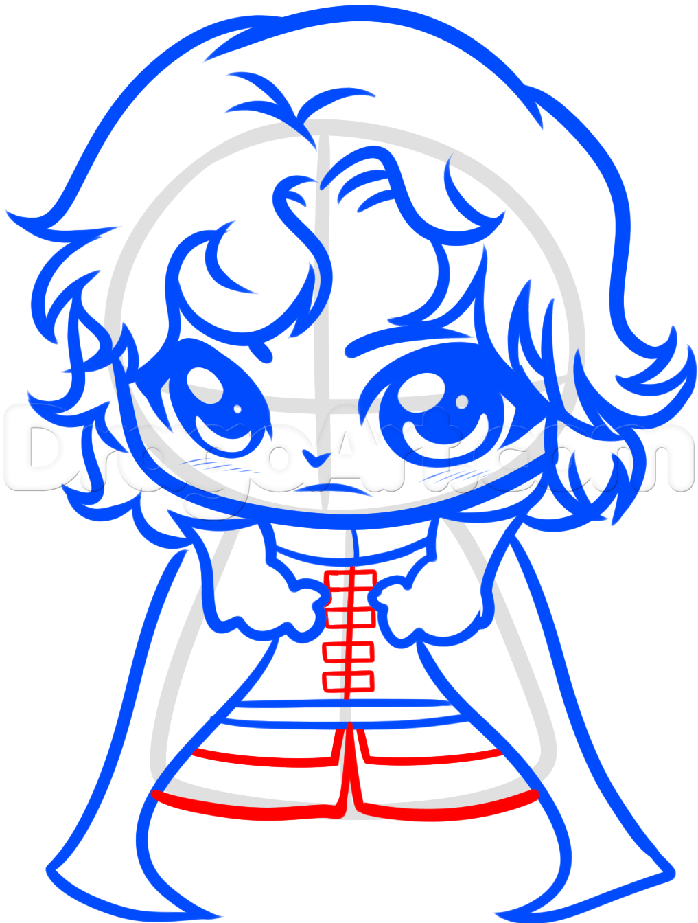 1017x1344 How To Draw Chibi Jon Snow, Step