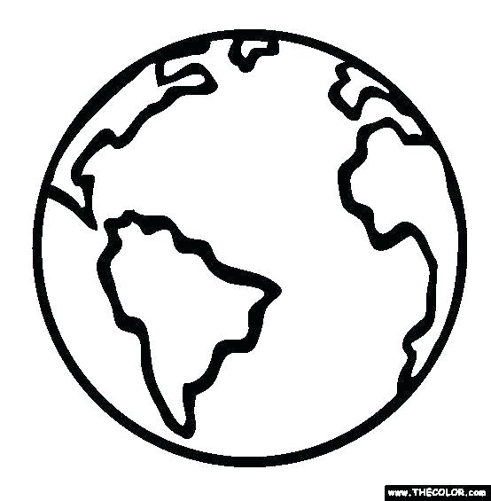 554x565 Globe Coloring Pages Globe Coloring