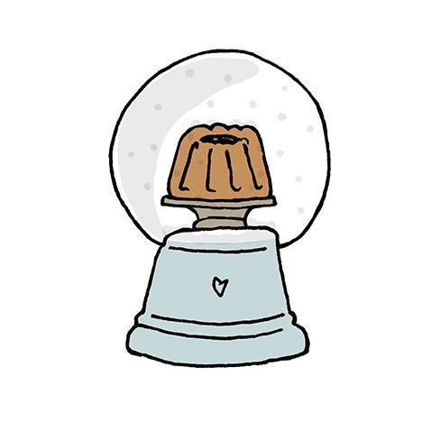 468x468 Guglhupf Snow Globe