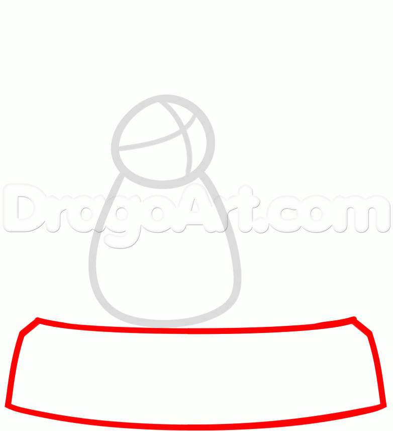 782x857 How To Draw A Snow Globe, Step