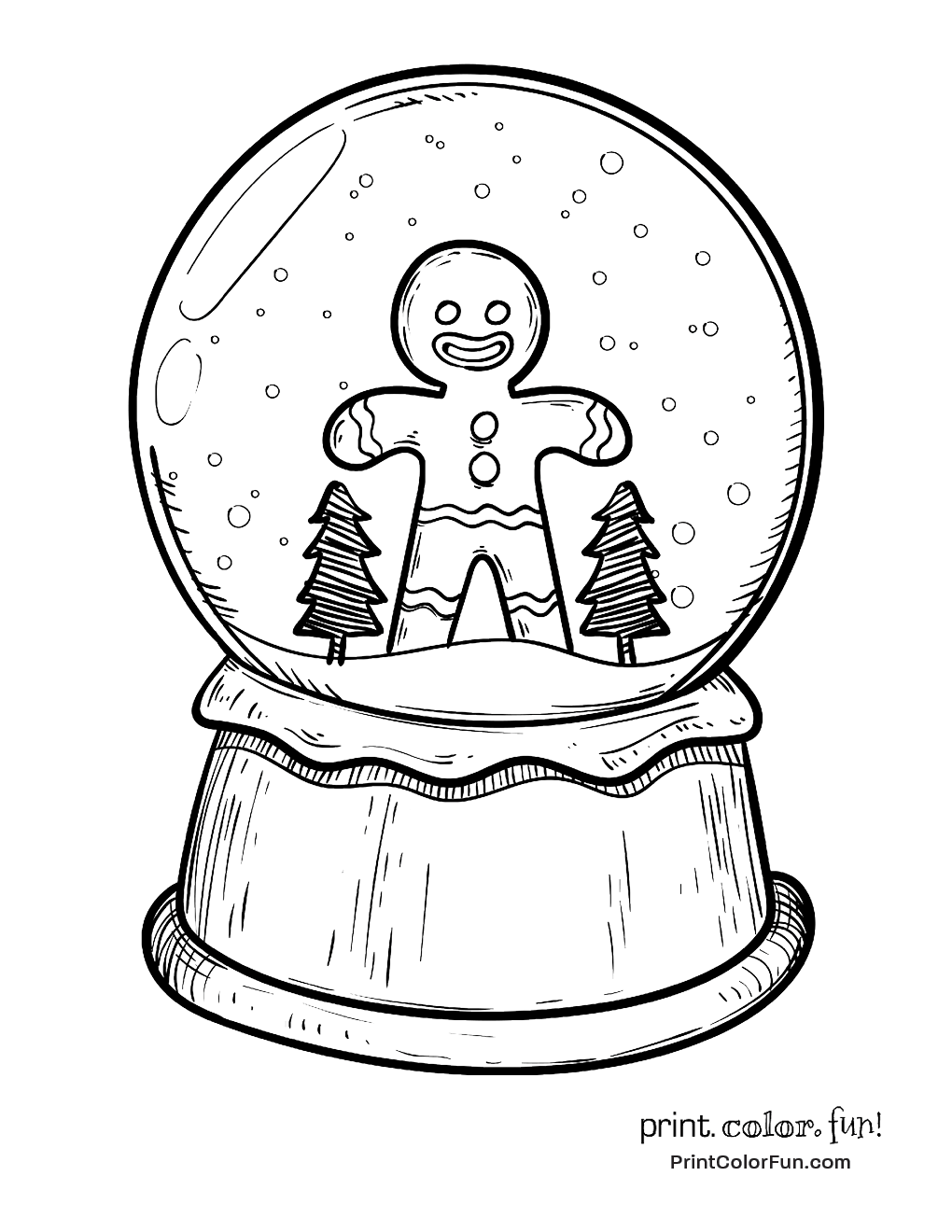 1020x1320 A Cute Gingerbread Man Is Inside This Toy Snow Globe! Just Click