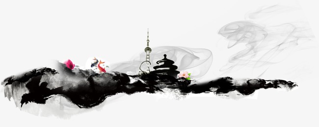 650x260 landscape painting, buildings, landscapes, painting png