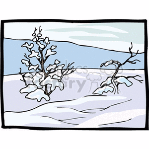 300x300 Snow Covered Trees Clipart Royalty Free Clipart