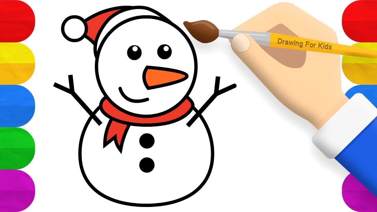 1280x720 How To Draw Snowman