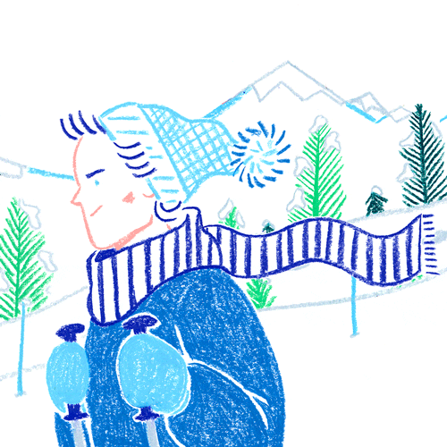 500x500 Animation, Animated, Illustration, Snow, Winter, Fall, Drawing