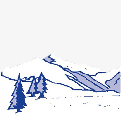 400x400 Cartoon Snow Mountain, Cartoon Clipart, Snow Mountain Png Image