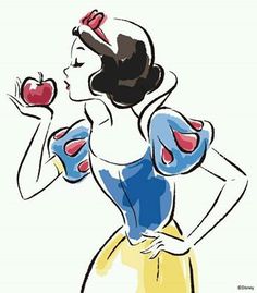 Snow White Cartoon Drawing