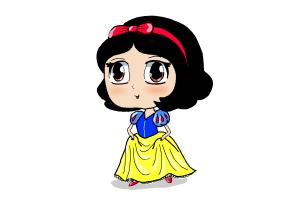 300x200 How To Draw Chibi Snow White