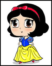 200x256 How To Draw Disney's Snow White And The Seven Dwarf Cartoon