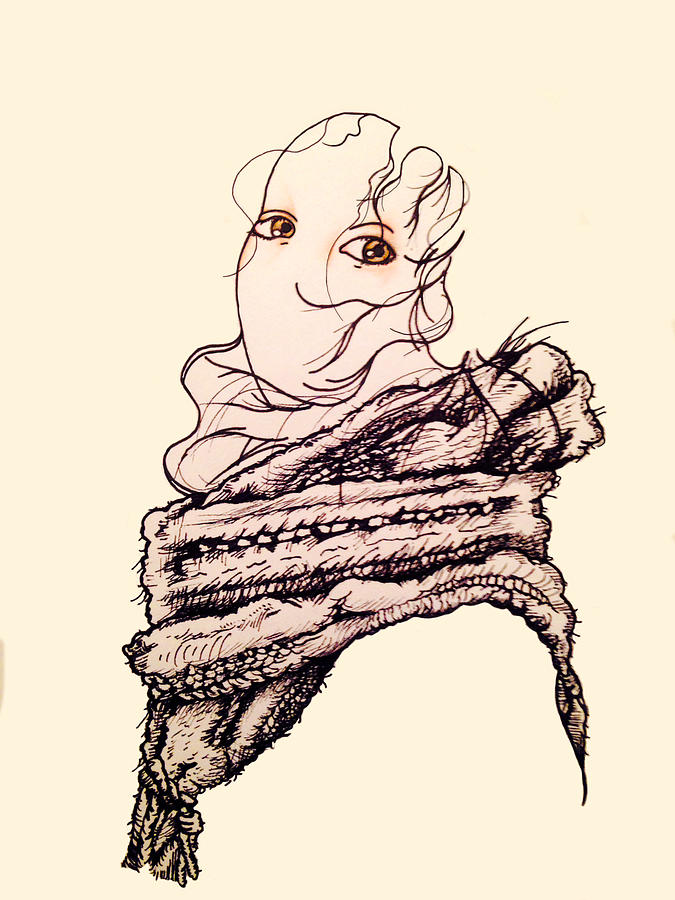 675x900 Snow White And The Seven Scarves Drawing