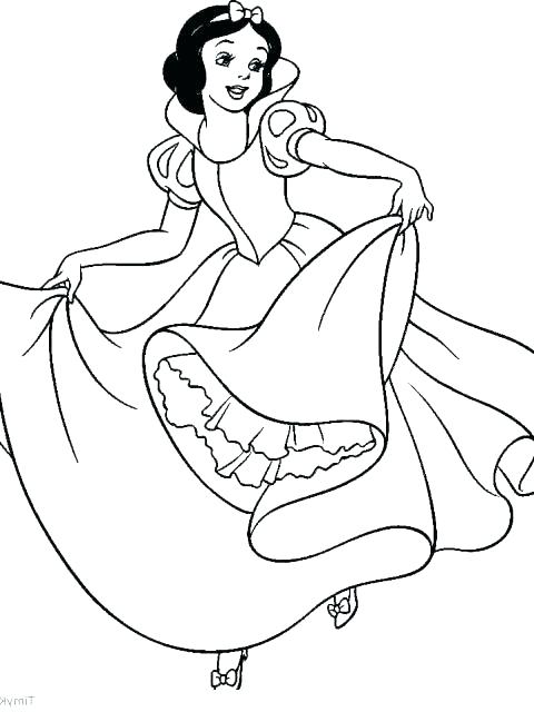 480x640 Snow White Coloring Book Drawing Snow White Coloring Book Sketch
