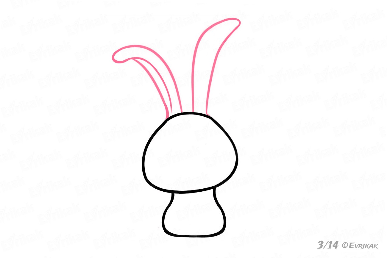 1300x867 How To Draw A Rabbit Snowball In Stages From The Cartoon