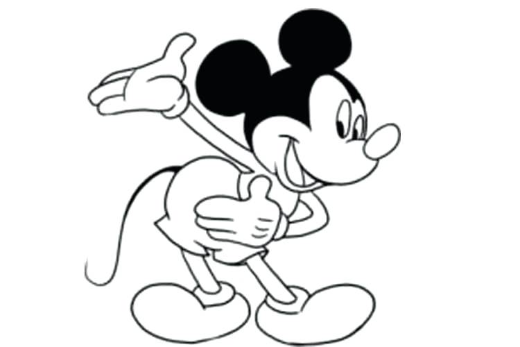 750x500 How To Draw A Mickey Mickey Mouse Drawing Easy Together