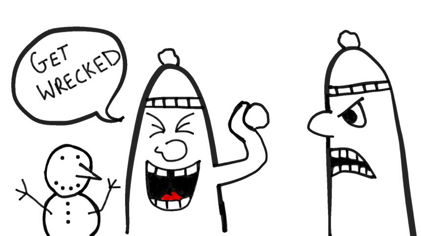 861x484 Snowball Fight