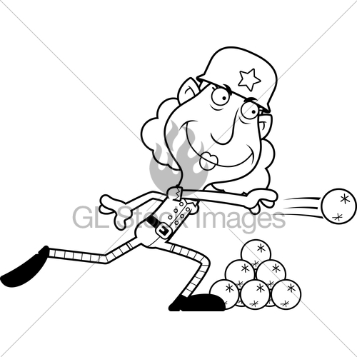 500x500 Cartoon Christmas Elf Snowball Fight Gl Stock Images