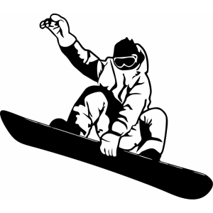 300x300 Naklejka Na Avto Snoubordist Snowboard Versiia Snout